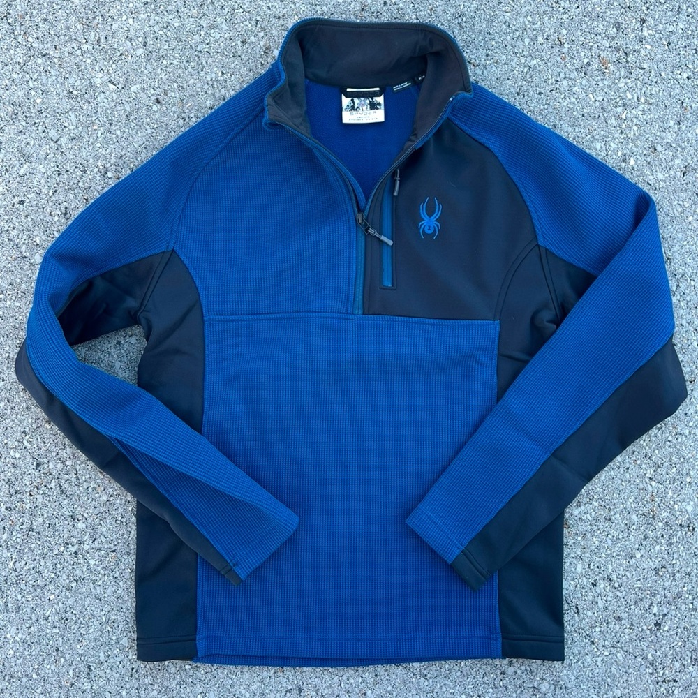 Spyder Core Outbound Sweater Mens Medium Quarter Zip Thermal Midweight Pullover